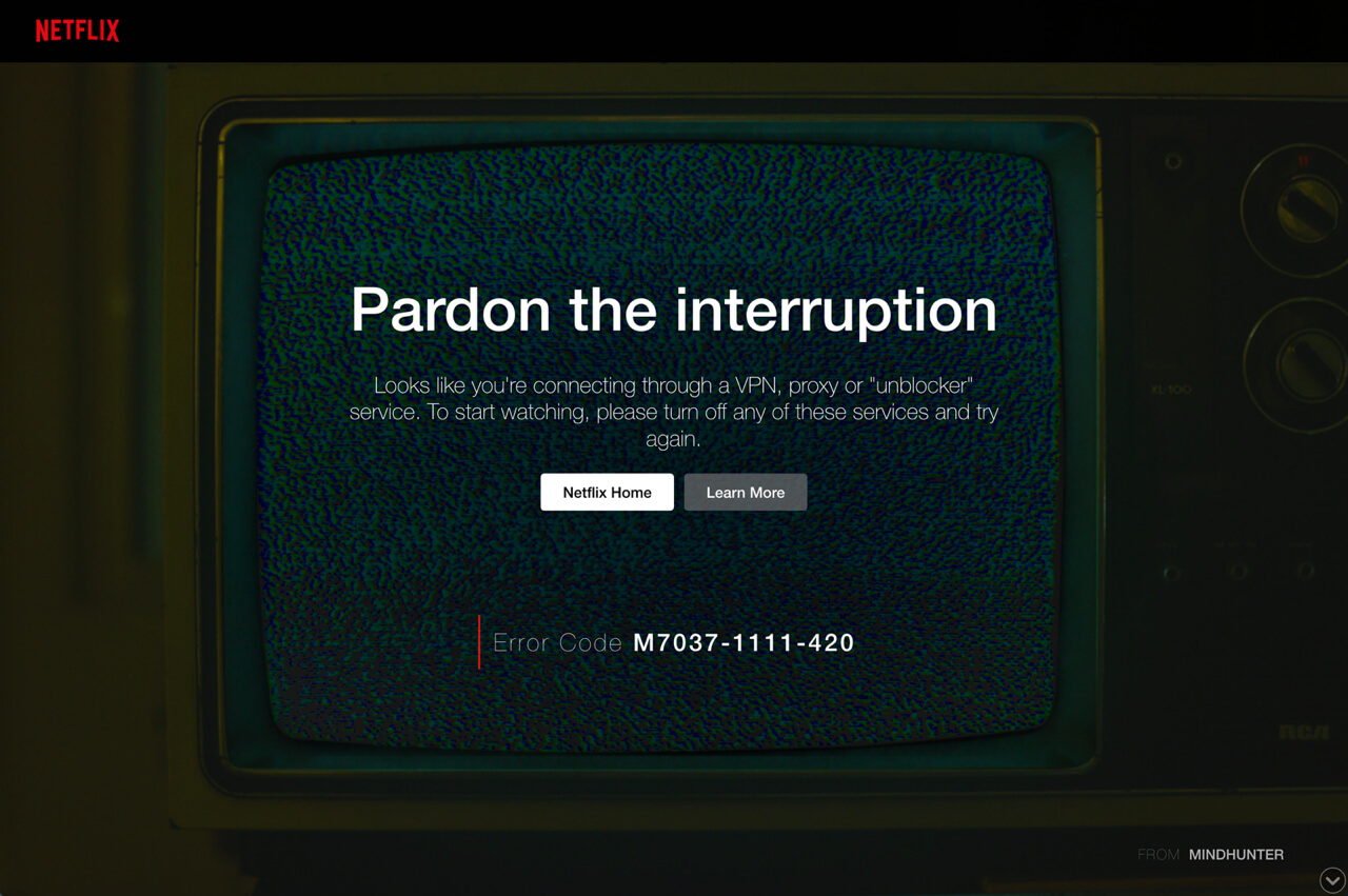 Netflix Error M7037-1111-420